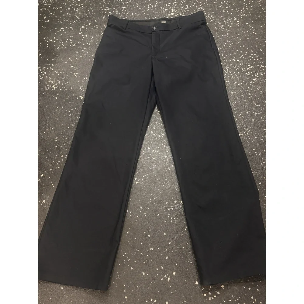 Lee Flex Motion Black Trousers Women Mid Rise Straight Flex 10‎ Short Flex Waist